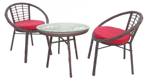 Набор мебели Amalfi искусственный ротанг коричневый (2 места)