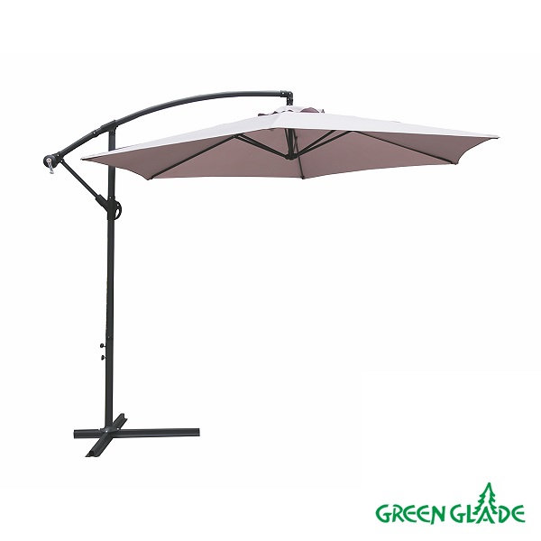 Уличный зонт Green Glade (диаметр 3 м) серый 6 спиц